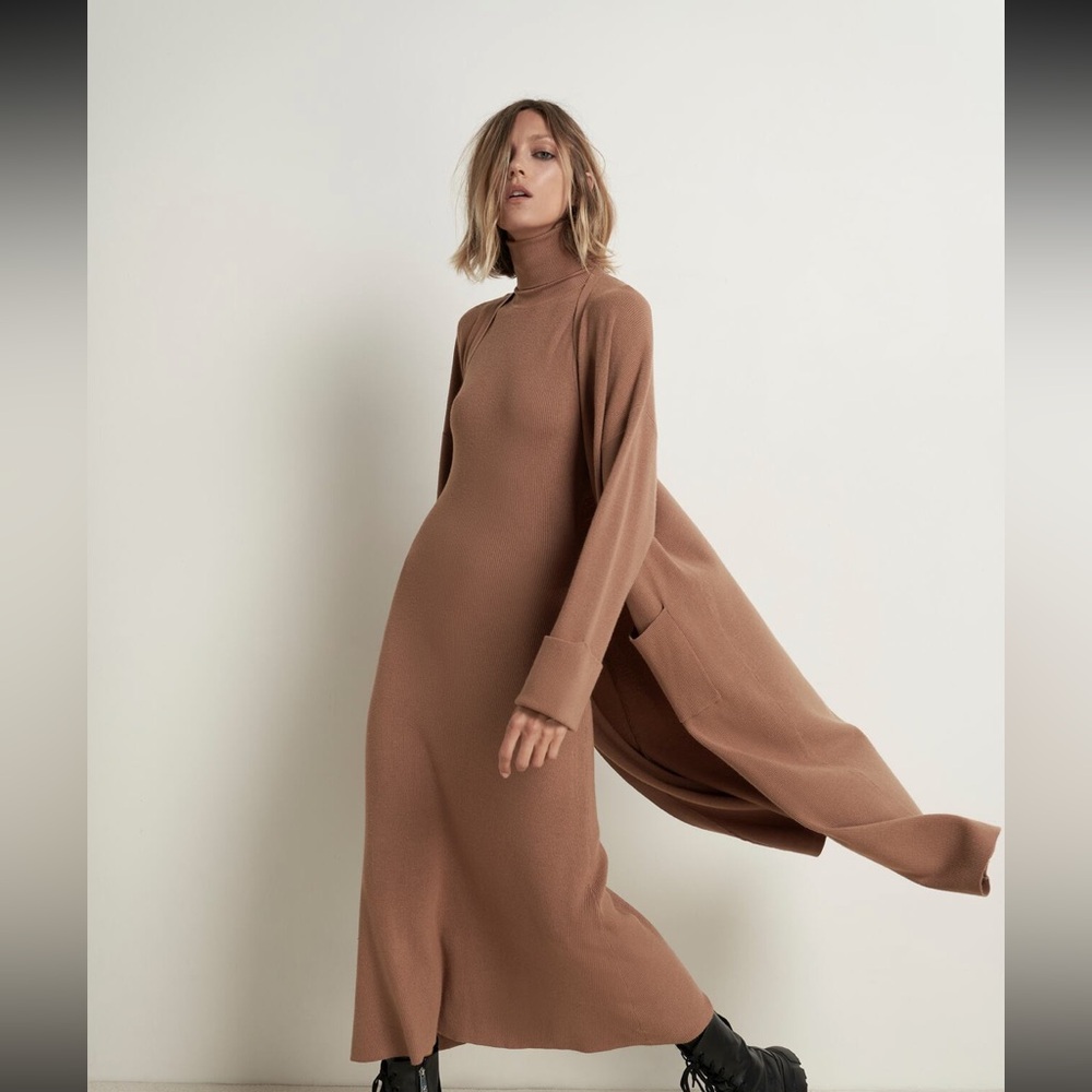 Zara Long Knit Jacket